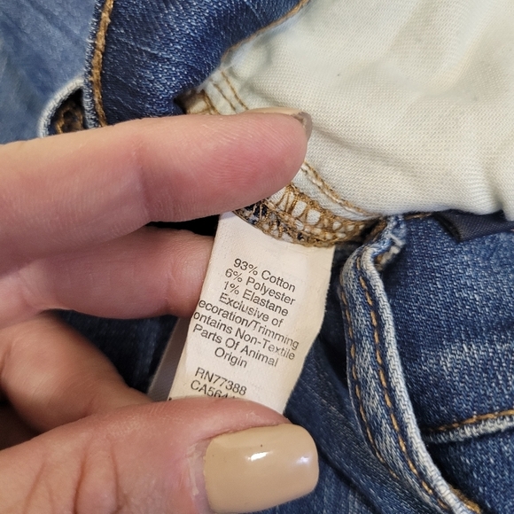 EUC Madewell Jeans Women's sz 27 9" High Riser Skinny Skinny Raw Hem Ankle Jean - Picture 8 of 11